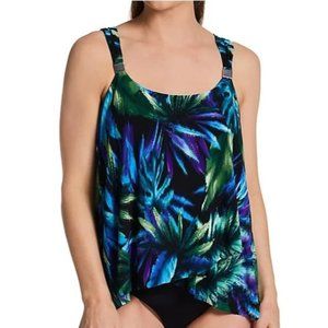 Miraclesuit Useppa Dazzle Tankini Swim Top 6553326 - Size 12 NWT